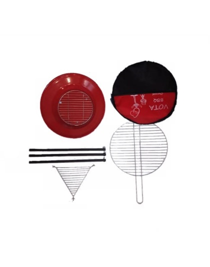 Round Camping Grill - Fixed Holder