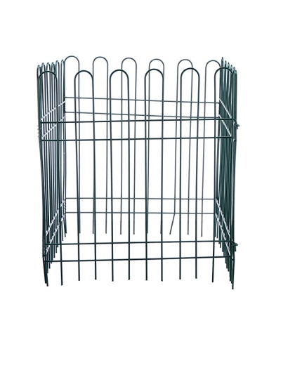 Steel Garden Fence 160 x 40 cm