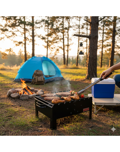 Charcoal Grill Stand (Camping)
