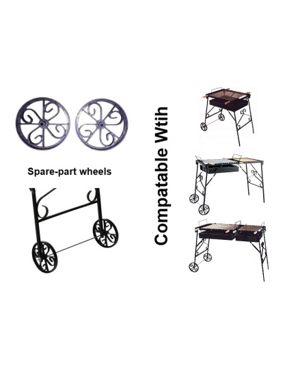 Rustic Garden Grill - Wheels (Spare Parts)
