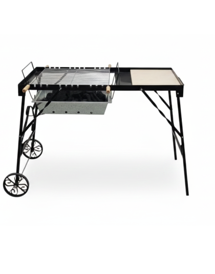 Rustic Garden Grill With Serving Rack (€RO Dynamic) Easy Grill Edition